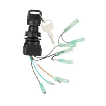 Imagem de KiBcsLic Interruptor de ignição principal Chave de partida de ignição Suprimentos profissionais Caixa de controle do motor de popa para substituição