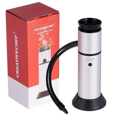 Imagem de Pistola portátil para fumar alimentos com efeito estufa para uso ao ar livre e em casa adiciona forte sabor de fumaça para coquetéis, peru, queijo e assim por diante em alguns minutos, pacote A