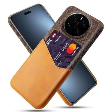 Imagem de Capa para Honor Magic7 PRO,Anti-deslizamento,Proteção contra quedas de 360°,Resistência à impressão digital,Tela e caso de couro PU com 1 slot de cartão atrás-Brown