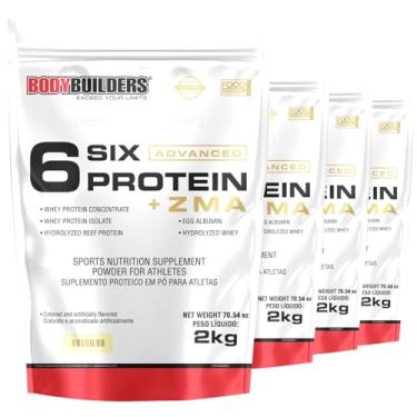 Imagem de Kit 4x Six Protein Advanced com Zinco, Magnésio e Vitamina B6 2kg - Bodybuilders (Médio, Baunilha)