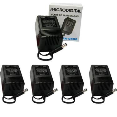 Imagem de Kit 5 Fontes para Pedaleira Bivolt 9VDC 0,5A MA 9500 - Microdigital