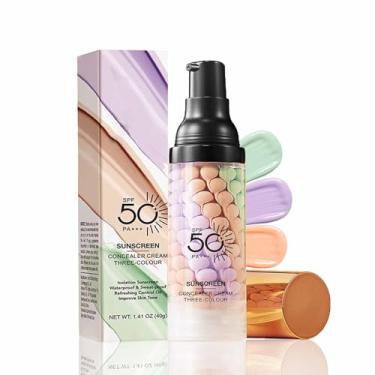 Imagem de KTouler Primer De Isolamento Com Protetor Solar Cor Para O Rosto Antes Da Maquiagem, Correção Fps 50+, Controle Oleosidade, Hidratação E Clareamento Pele Feminina, 1 Unidade