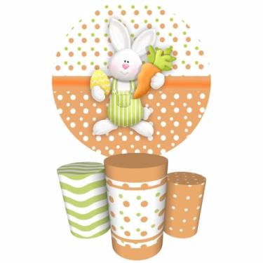 Imagem de Trio Capas Cilindro + Painel Redondo 1,50m Páscoa (K1PSC026)