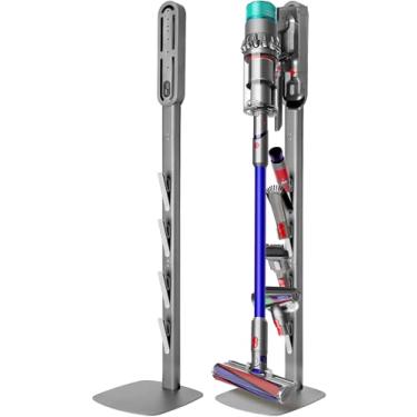 Imagem de boailydi Suporte a vácuo para Dyson Gen5 V15 V12 V11 V10 V8 V7 V6 – Suporte de metal estável com gerenciamento de cabo oculto, rack de armazenamento para aspirador e acessórios sem fio Dyson, fácil