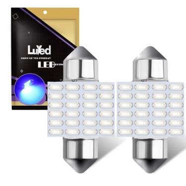 Imagem de LUYED DE3175 Lâmpadas LED Canbus Azul Livre de Erros 3.2 cm DE3021 DE3022 3175 Lâmpadas LED para Mapa Interior Luzes Domo e Luzes de Placa de Licença, Pacote com 2