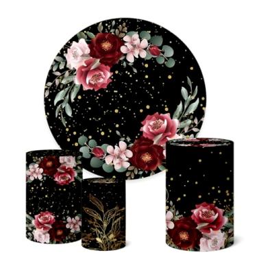 Imagem de Trio Capas Cilindro + Painel Sublimado 1,50m Flores (K1FLS057)