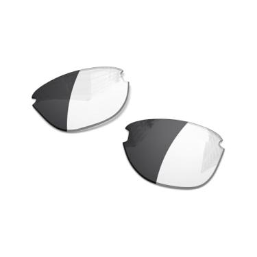 Imagem de Lentes de reposição polarizadas de 1,6 mm para óculos de sol Oakley Frogskins Lite, proteção UV, lentes espelhadas escuras - Mais opções, Claro a preto, fotocromático, não polarizado, One Size