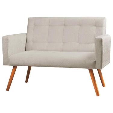 Imagem de Sofá Namoradeira 2 Lugares Sabrina Veludo - Star Confort