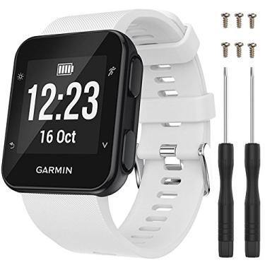 Imagem de Pulseira para Garmin Forerunner 35, pulseira de silicone macio de substituição para smartwatch Garmin Forerunner 30 (sem rastreador)