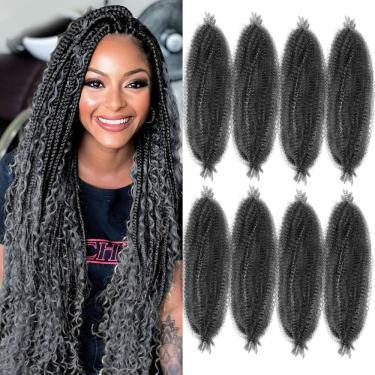Imagem de Cabelo trançado Chicmoi Marley Twist 60 cm Ombre Grey Afro Style
