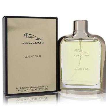 Imagem de Perfume Colônia Masculina Classic Gold Jaguar 100 Ml Eau De Toilette