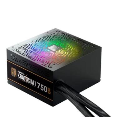 Imagem de Fonte GAMDIAS Kratos M1, 750W, 80 Plus Bronze, PFC Ativo, RGB - M1-750B