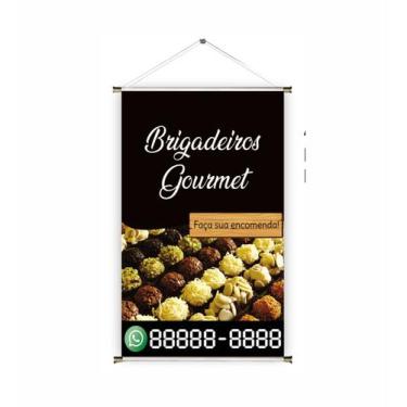 Imagem de Banner pronto Brigadeiro BA 137 medida 45x70 cm arte pronta