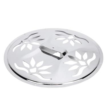 Imagem de SPYMINNPOO Placa de Capa de Guitarra Ressonador, Perfuração Estampada de Prata, Aprimore a Ressonância Sonora para Entusiastas da Guitarra