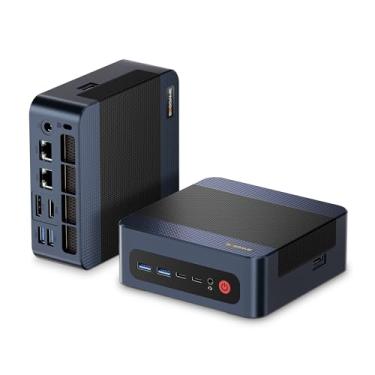Imagem de BOSGAME Mini PC M4 Neo, Mini Computadores com AMD Ryzen 7 7840HS, 32GB DDR5 1TB PCle SSD, Tela Tripla 4K, USB4.0, Oculink, LAN Dual 2.5G, Wi-Fi 6E/BT5.2, Micro Computadores de Mesa para Jogos e