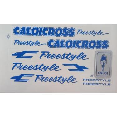 Imagem de Adesivos colante bikes caloicross freestyle superstar cores azul - Ama