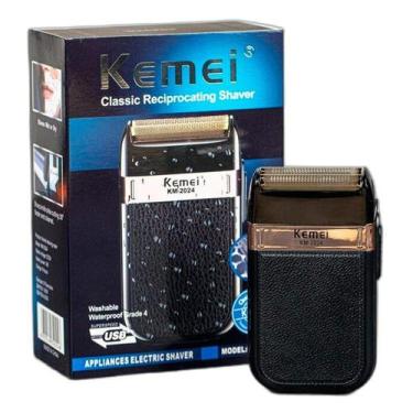 Imagem de Aparelho Elétrico Barbear Bivolt Kemei Km2024 - Relet