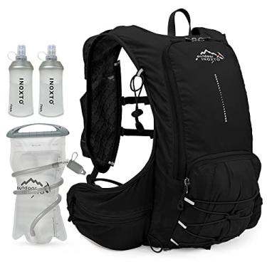 Imagem de Mochila de hidratação, mochila de água com bexiga de água à prova de vazamento de 2L, colete de hidratação para corrida para homem, mochila para ciclismo, motocross, escalada, corrida de trilha (inoxt