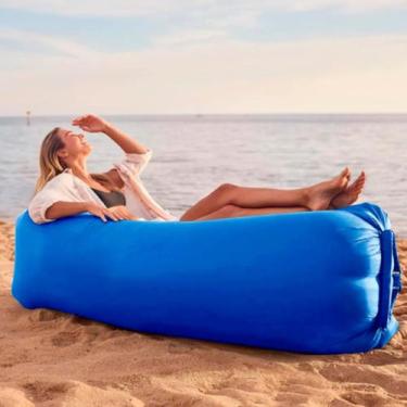 Imagem de Saco Inflável Puff de Ar Ideal para Praia e Viagem - RELET