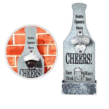 Imagem de Generic Abridor de Garrafas, Abridor de Garrafas de Parede Vintage Engenhosa Em Forma de Cerveja para Bar (2)