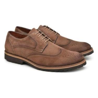Imagem de Sapato Casual Derby Jacometti Masculino Couro Camurça Look-Masculino