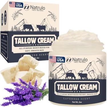 Imagem de Creme de sebo bovino – Bálsamo multiuso de sebo bovino alimentado com capim natural e mel – Loção hidratante facial e corporal para eczema, pele rachada, seca, coceira e irritada – Cuidados com a pele