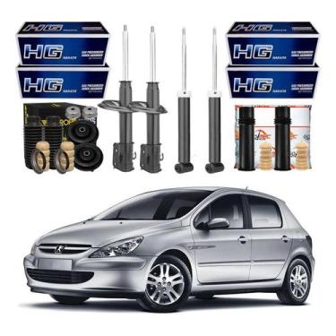 Imagem de Kit Amortecedor Dianteiro Traseiro 307 1.6 2.0 2000 A 2006 - Nakata