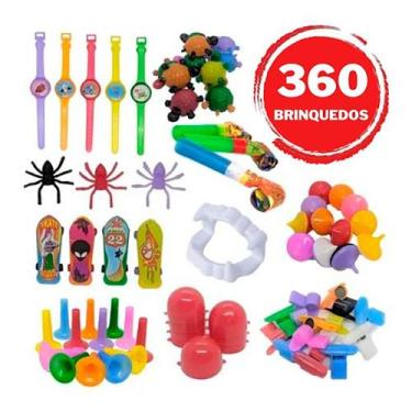 Imagem de 100 Mini Brinquedos Lembrancinha Sacolinha Atacado Infantil - VENDEU B