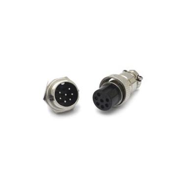 Imagem de Conector Mike 7 Vias Macho para Painel e Fêmea para Cabo JL33053/JL330