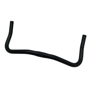 Imagem de Baoblaze Guidão de bicicleta de montanha, barra de descida em liga de alumínio, BMX, ciclismo profissional, barra curvada, Preto Fosco