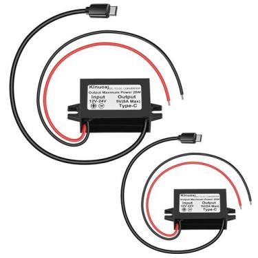 Imagem de Conversor Step Down Klnuoxj DC 12V/24V para 5V USB C 5A 25W