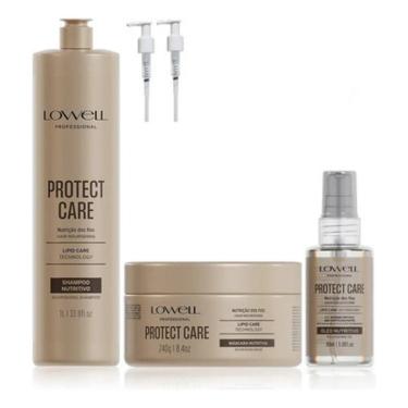 Imagem de 4629LW-Kit Protect Care LOWEL – Shamp1l+masc240ml+óleo30ml-Feminino