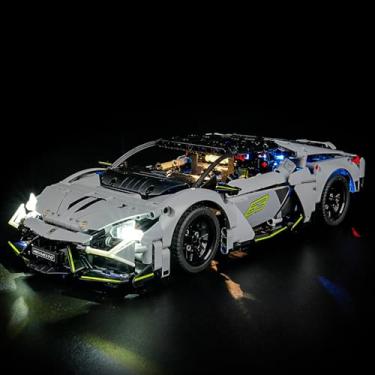 Imagem de LIGHTAILING Luz para Lego-42214 Lamborghini Revuelto Super-Sports-Car – Kit de iluminação LED compatível com o modelo de blocos de construção Lego – O conjunto de modelos não está incluído