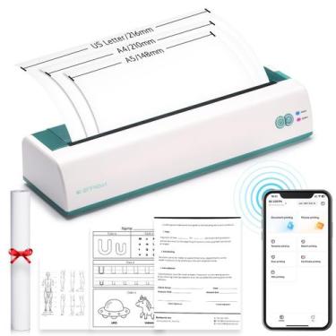 Imagem de Impressora portátil OFFNOVA Wireless térmica sem tinta verde