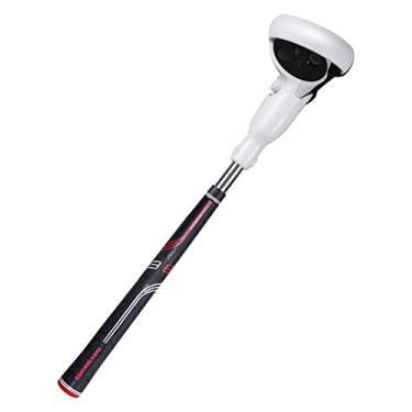 Imagem de Amavasion VR Golf Club Handle Attachments Accessories Compatible with Meta/Oculus Quest 2 Enhance Immersive VR Game Experience (Black/red)