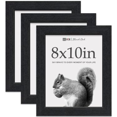 Imagem de Porta-retratos VCK Black Oak Wood 8x10 Conjunto de 3 - 20x25cm