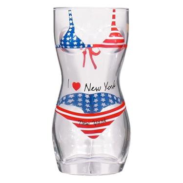 Imagem de Nova&Aria Copos de shot de vidro de biquíni, reutilizáveis, copos de dose de base pesada de 55 ml para álcool, vodka, expresso, tequila e sobremesa, presente de aniversário e Natal para homens e