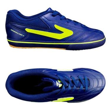Imagem de Chuteira Tênis Futsal Topper Dominator Infantil Com NF, Marinho, 29, U