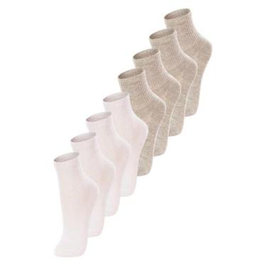 Imagem de Kit com 8 Pares de Meias Infantil Cano Médio Lupo 2727-088 Colorido, B