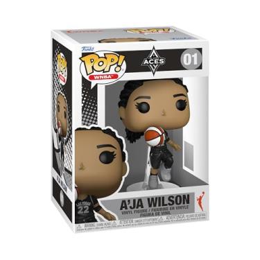 Imagem de Funko Pop! WNBA: Aces - A'ja Wilson - WNBA Players - Boneco colecionável de vinil - Ideia de presente - Mercadoria oficial - Brinquedos para crianças e adultos - Fãs de esportes - Figura modelo para