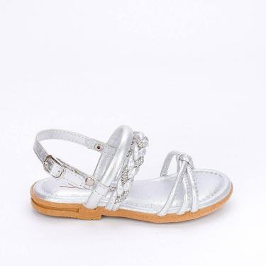 Imagem de Sandália Infantil Feminina Kidy Amar Comfort Prata