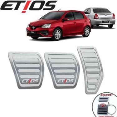 Imagem de Pedaleiras Toyota Etios 2013 A 2019 Manual Prata