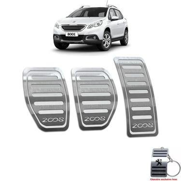 Imagem de Pedaleira Peugeot 2008 Manual 2015 Até 2019 Aço Inox