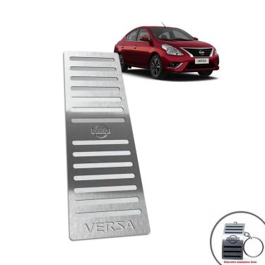 Imagem de Descanso De Pé Aço Inox Nissan Versa 2012/2014 Prata