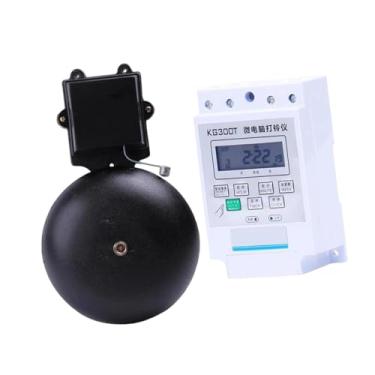 Imagem de oshhni Campainha elétrica, portátil, fácil de instalar, espessada, flexível, campainha escolar, de ferro fundido para escola, fábrica, hotel, residências, 8 Inch