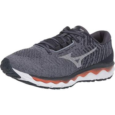 Imagem de Mizuno Wave Sky Waveknit 3 Tênis de corrida masculino, Flintstone, vapor, 9.5 D