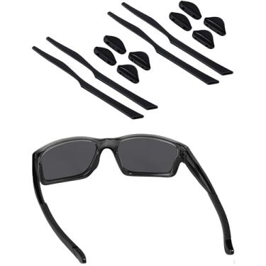 Imagem de BLAZERBUCK Kits de substituição de meias e nariz para óculos de sol Oakley Chainlink OO9247 - Preto + Preto