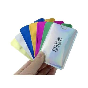 Imagem de Kit com 6 Capinhas Protetoras para Cartão de Crédito Aproximação Anti Furto RFID/NFC Bloqueador de Sinal E-ShopCenter