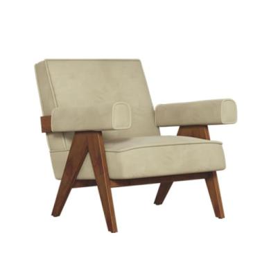 Imagem de URGDWEKJY Poltrona de sofá estilo retrô cadeira de sofá individual sala de estar varanda sofá cadeira de sofá preguiçoso sofá de sala de estar