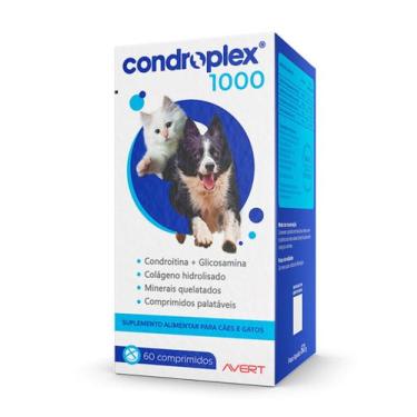 Imagem de Condroplex 1000 Avert 60 Comprimidos Suporte Para Cães